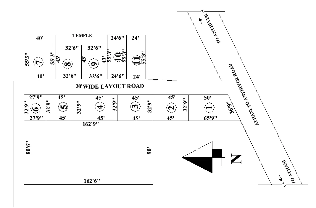 Green Valley Plots site plan